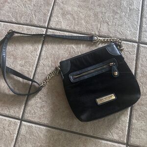 Vince Camuto Black and Gold Crossbody Bag with Sleek Design